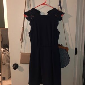 Navy dress with pockets